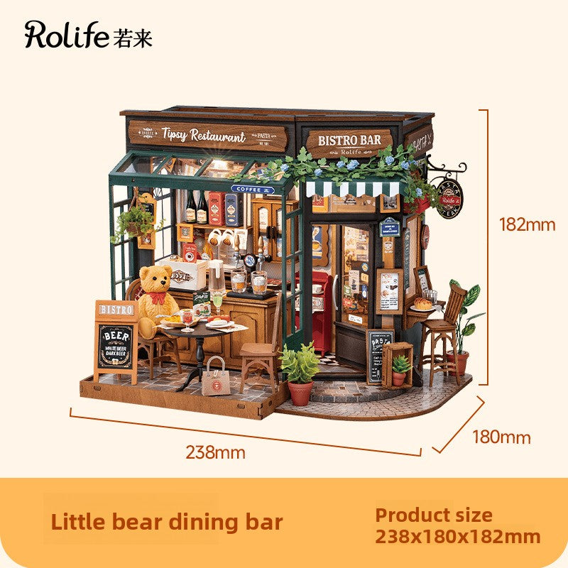 Hand-assembled miniature house