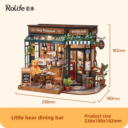 Hand-assembled miniature house