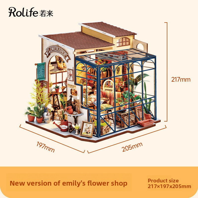 Hand-assembled miniature house