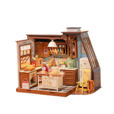 Hand-assembled miniature house