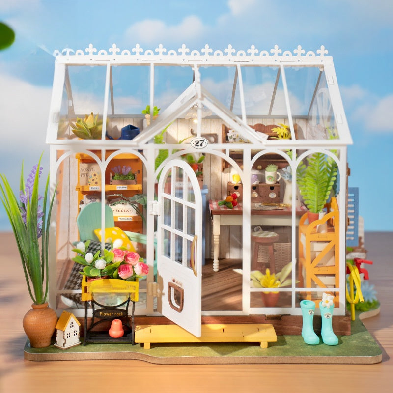 Hand-assembled miniature house