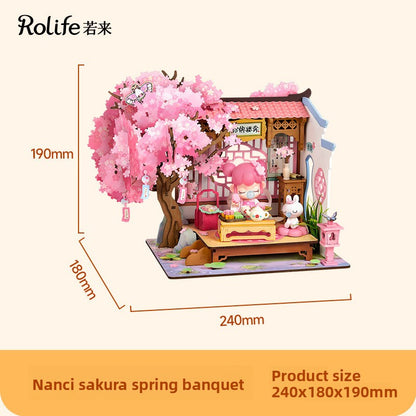 Hand-assembled miniature house