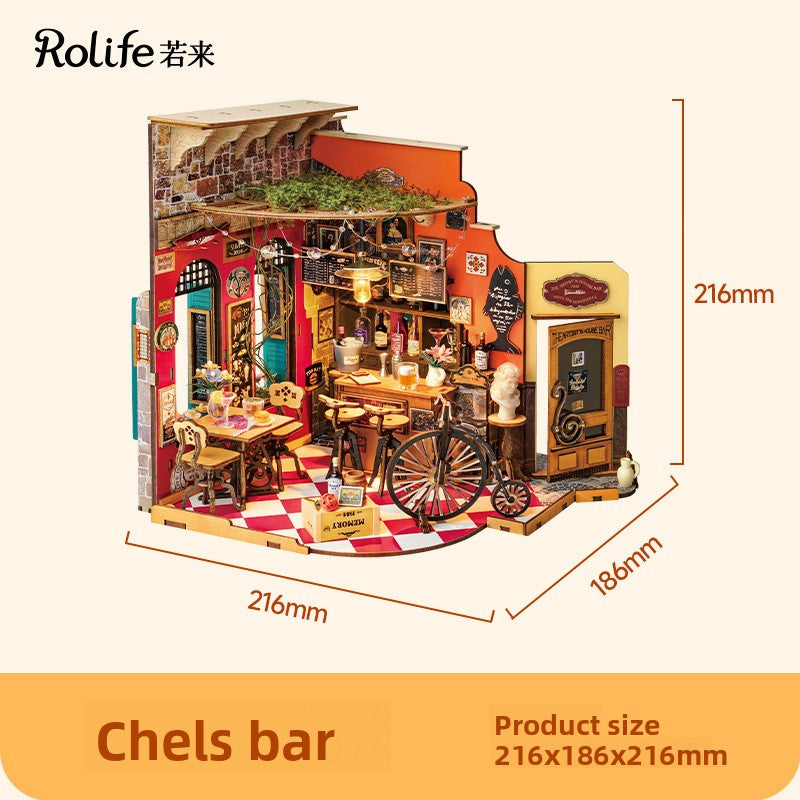 Hand-assembled miniature house
