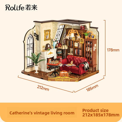 Hand-assembled miniature house