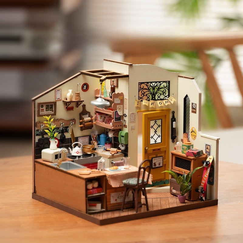 Hand-assembled miniature house