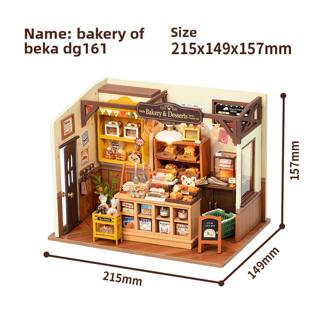 Hand-assembled miniature house
