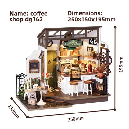 Hand-assembled miniature house
