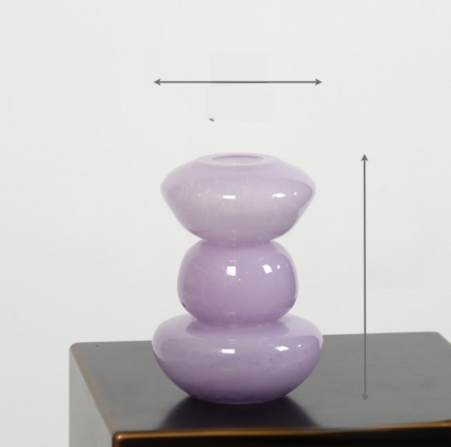 Hand Blown Glass Vase for Floral Arrangement