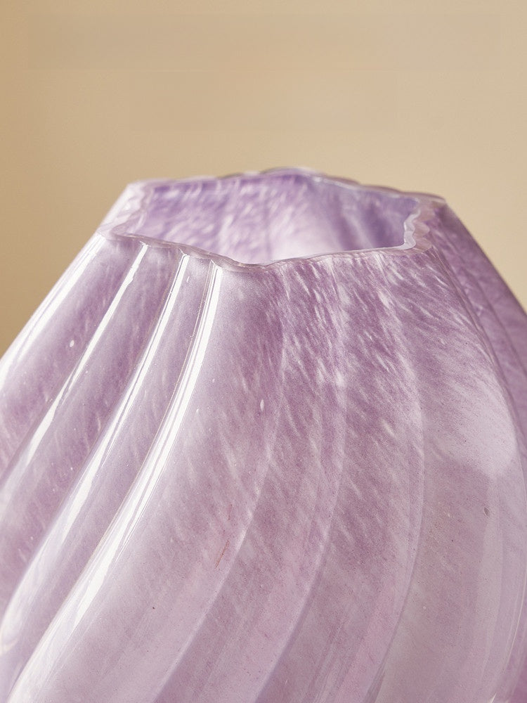 Hand Blown Irregular Glass Vase