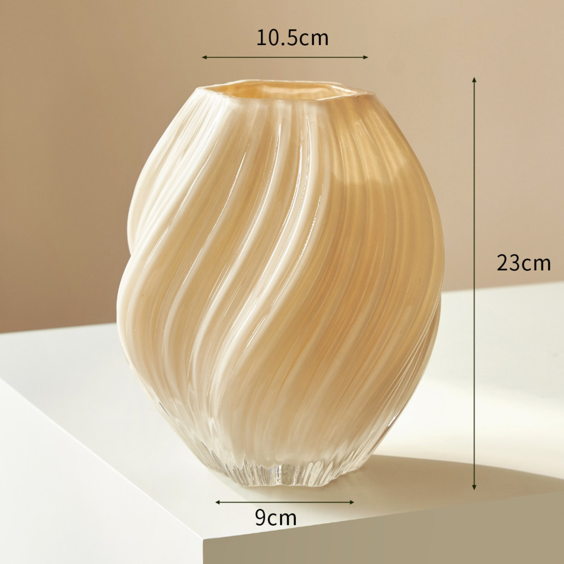 Hand Blown Irregular Glass Vase