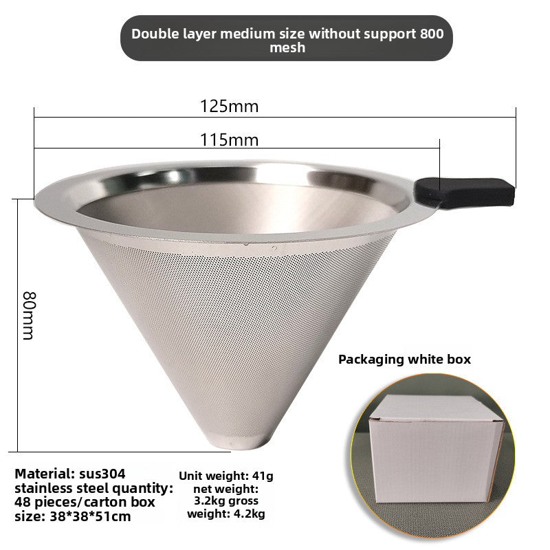 hand-brewed coffee filter cup ultra-fine dense filter