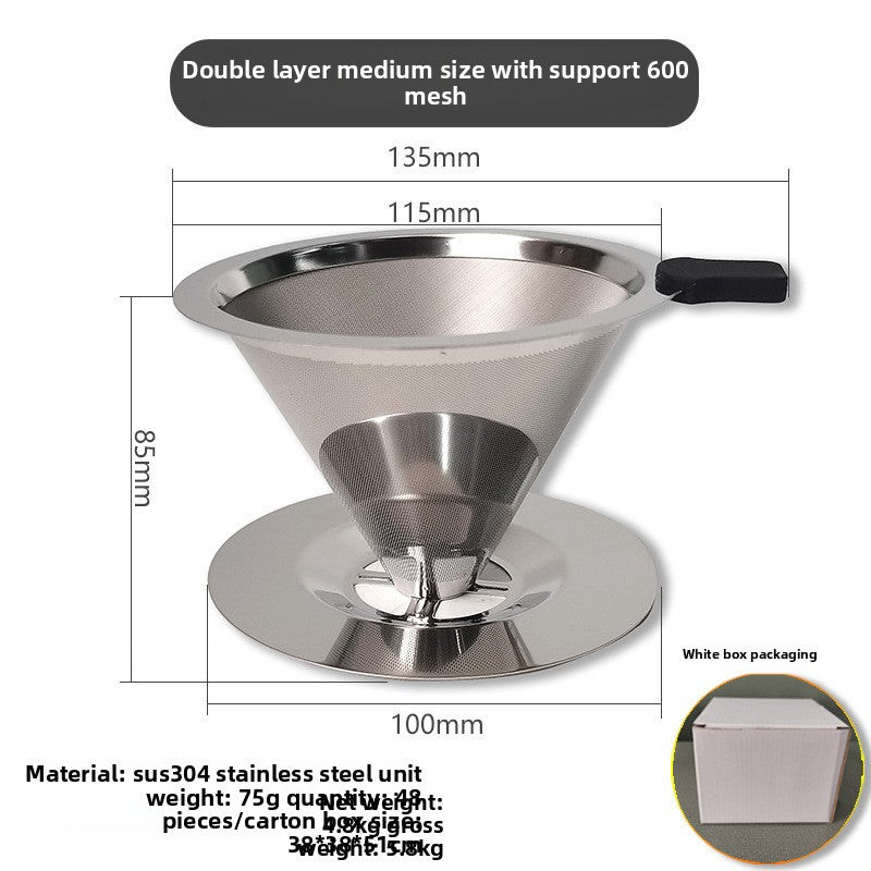 hand-brewed coffee filter cup ultra-fine dense filter