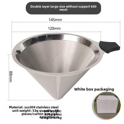 hand-brewed coffee filter cup ultra-fine dense filter