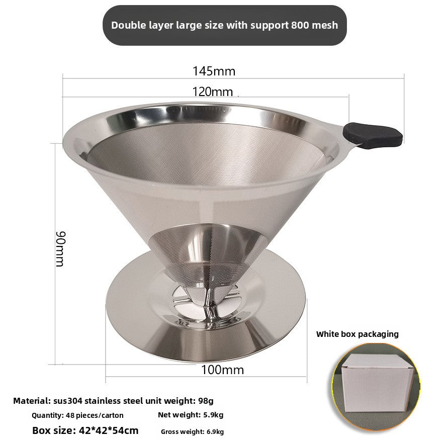 hand-brewed coffee filter cup ultra-fine dense filter