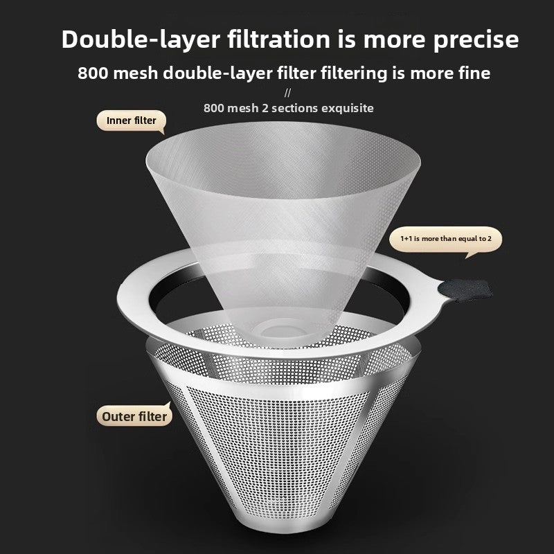hand-brewed coffee filter cup ultra-fine dense filter