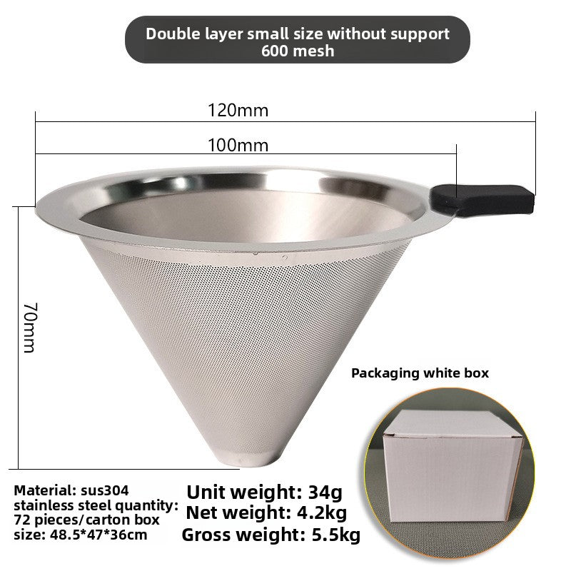 hand-brewed coffee filter cup ultra-fine dense filter