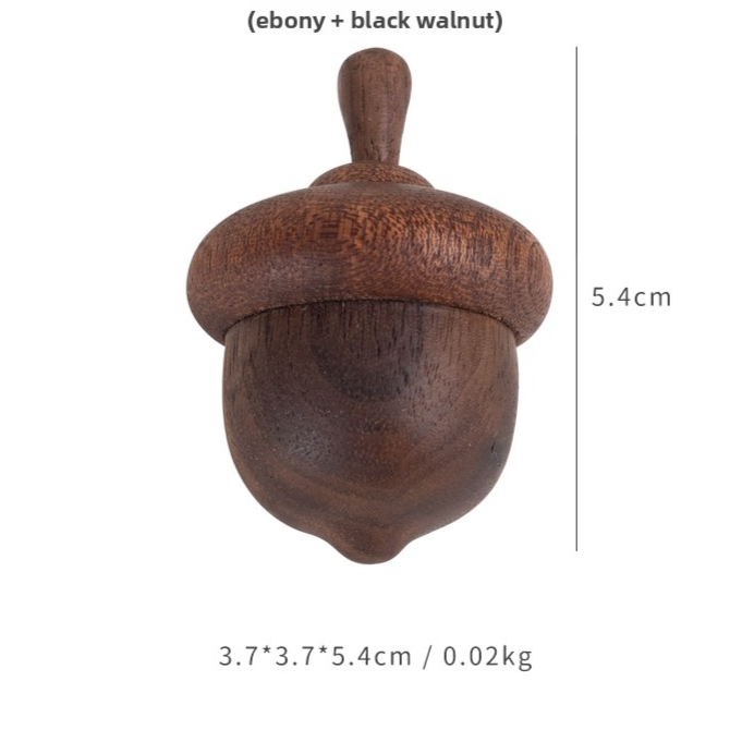 Hand Carved Squirrel Wood Desktop Ornament