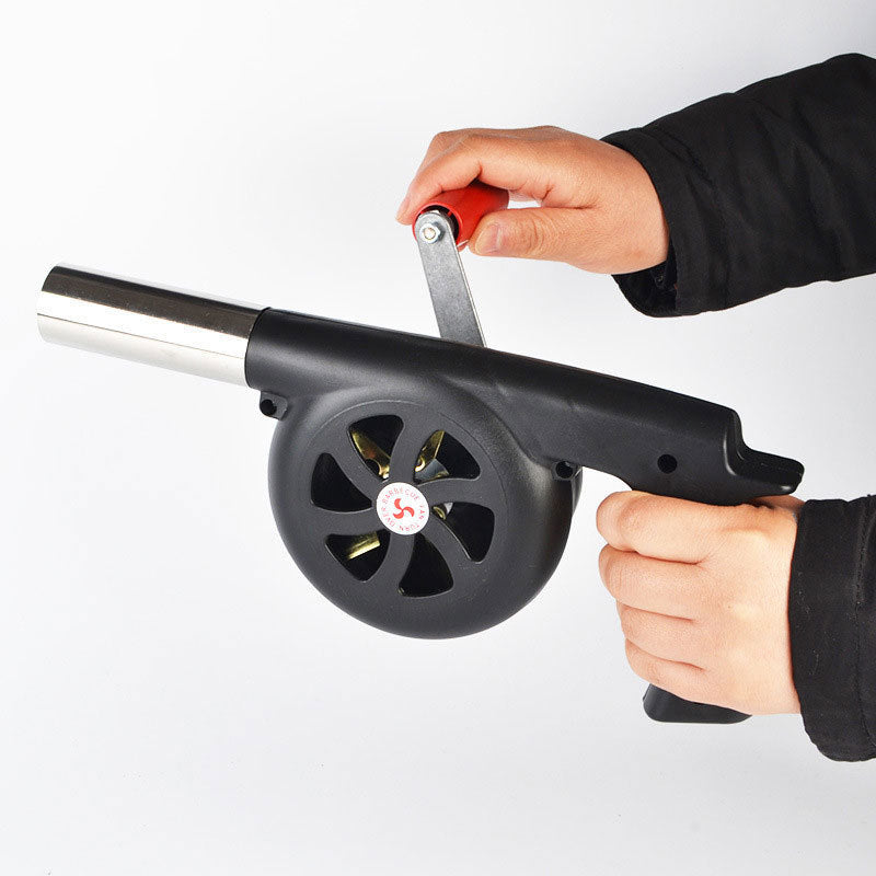 Hand crank blower