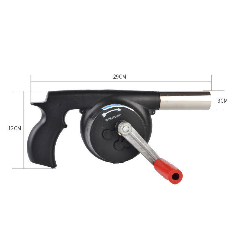 Hand crank blower