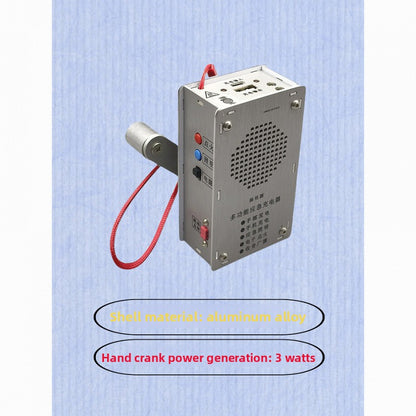 Hand-crank emergency charger