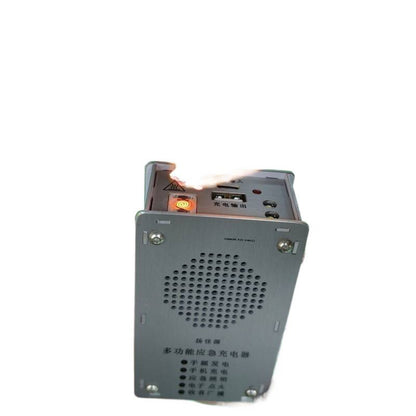 Hand-crank emergency charger