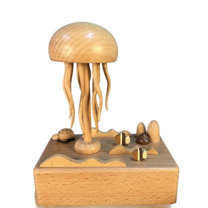 Hand Crank Wooden Music Box