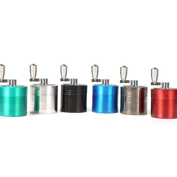Hand Crank Zinc Alloy Tobacco Grinder