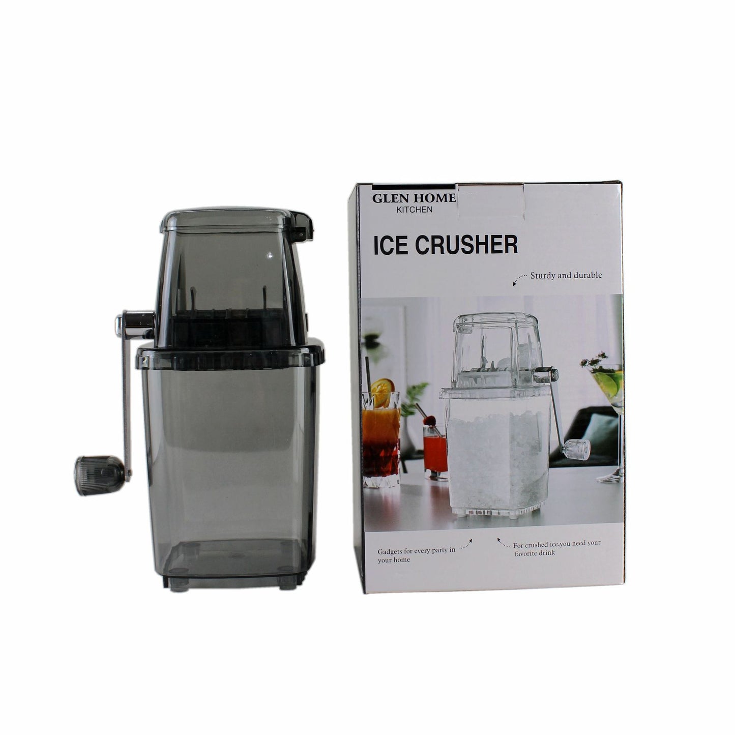 Hand-cranked ice crusher