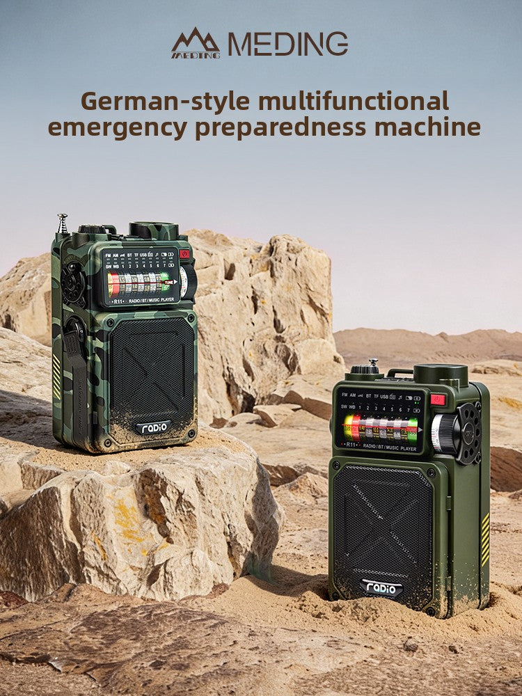 Hand-cranked power generation Radio