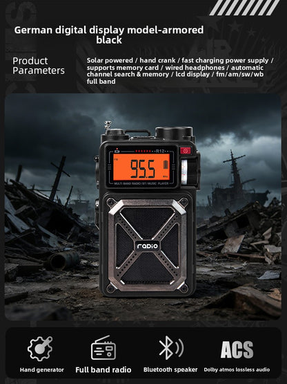 Hand-cranked power generation Radio