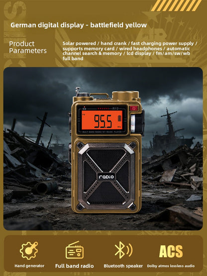 Hand-cranked power generation Radio