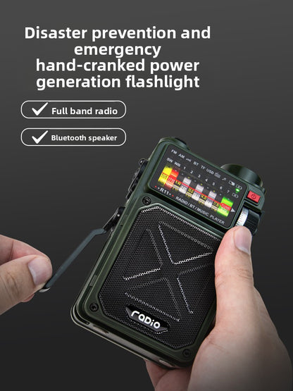 Hand-cranked power generation Radio