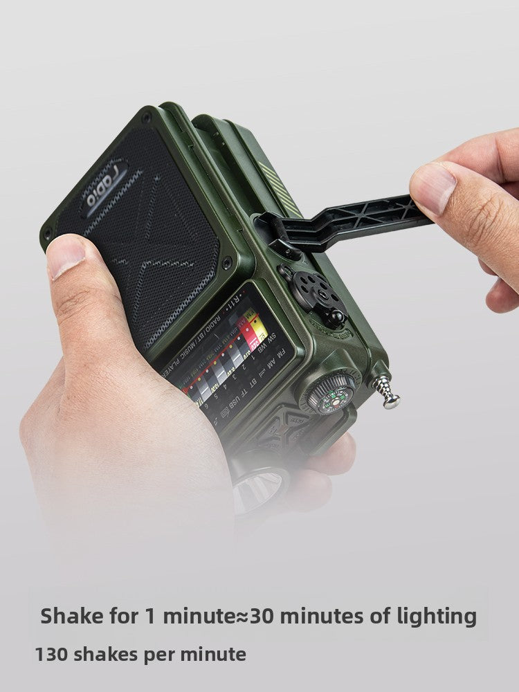 Hand-cranked power generation Radio