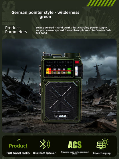 Hand-cranked power generation Radio