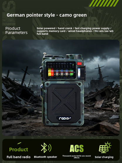 Hand-cranked power generation Radio