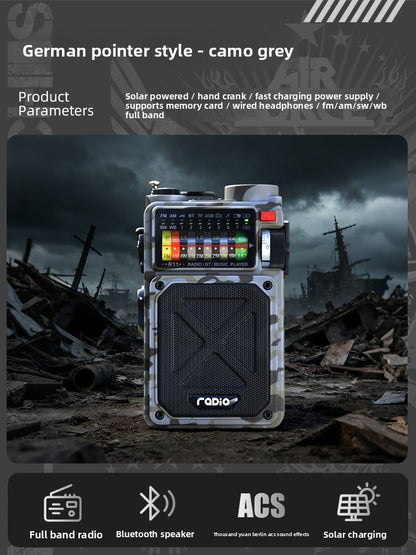 Hand-cranked power generation Radio