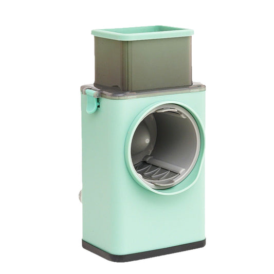 Hand-cranked vegetable slicer