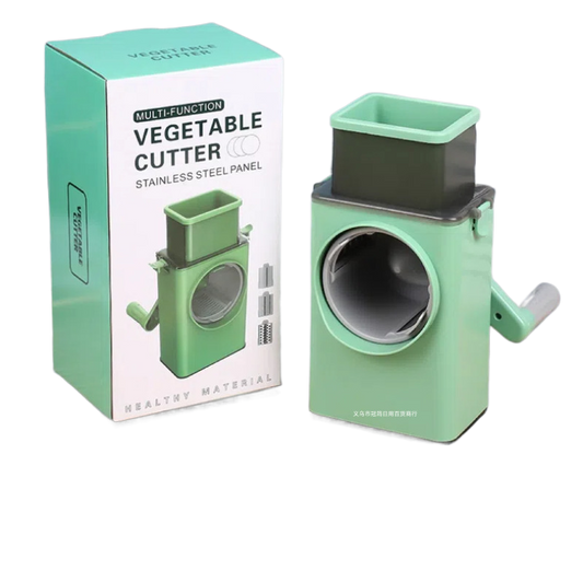 Hand-cranked vegetable slicer