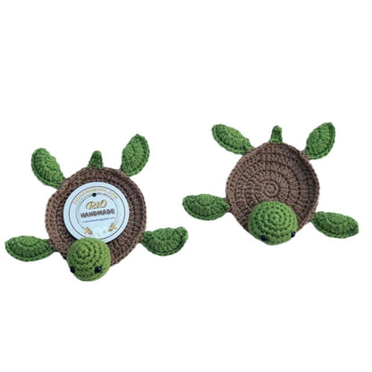 Hand-crocheted coasters