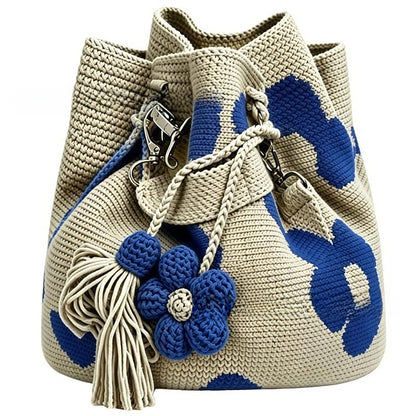 Hand-crocheted Flower Bag