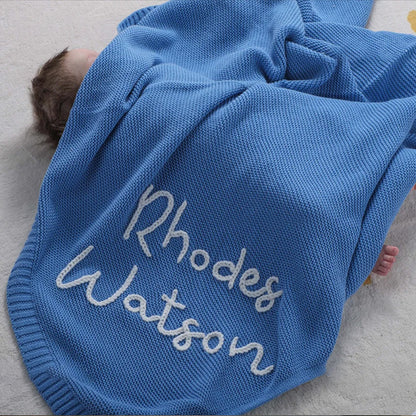 Hand Embroidered Baby Blanket