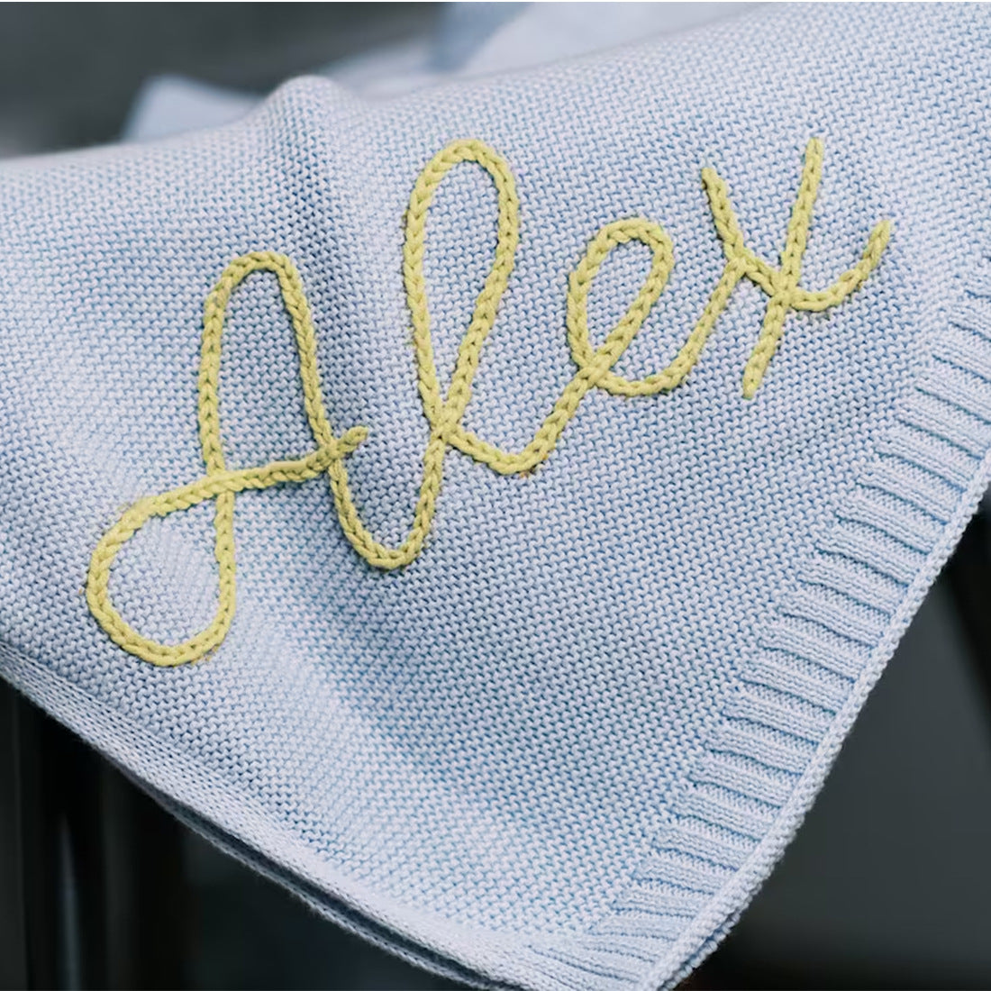 Hand Embroidered Baby Blanket