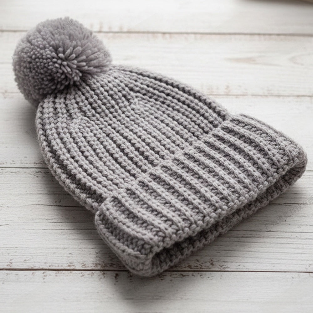 Hand Embroidered Kids Knitted Winter Hat