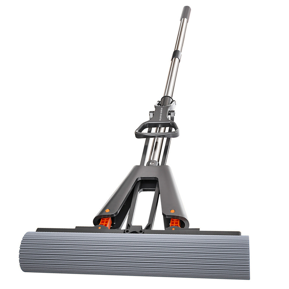 Hand-free sponge mop