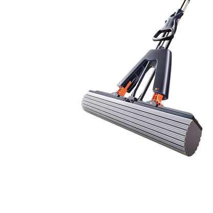 Hand-free sponge mop