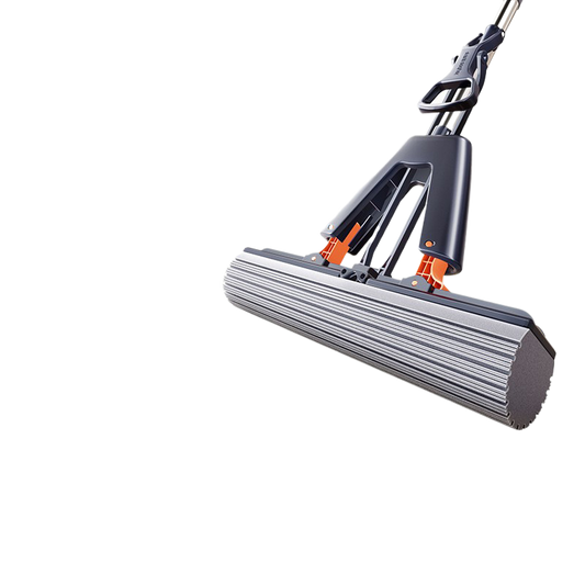 Hand-free sponge mop