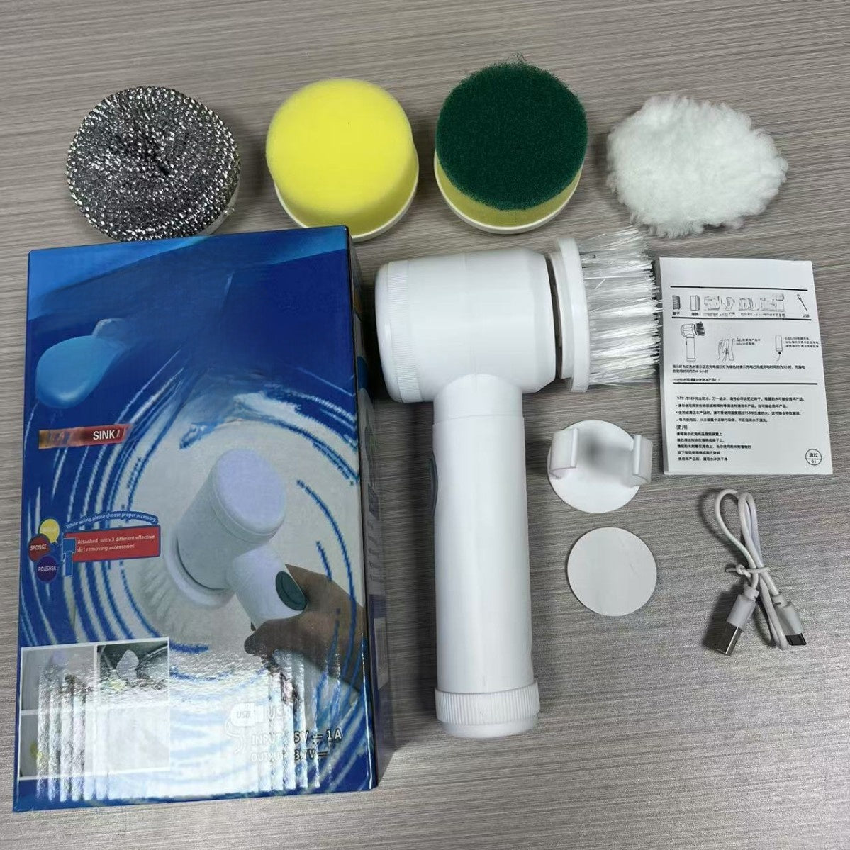 Hand-held cleaning brush