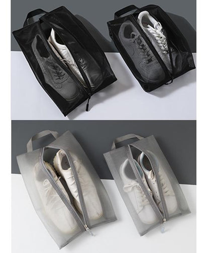 Hand-held travel, sports and fitness shoe bags
