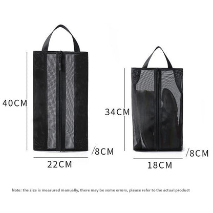 Hand-held travel, sports and fitness shoe bags
