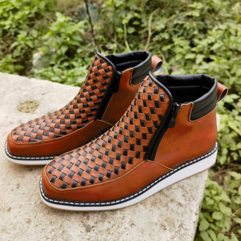 Hand-knitted Boots
